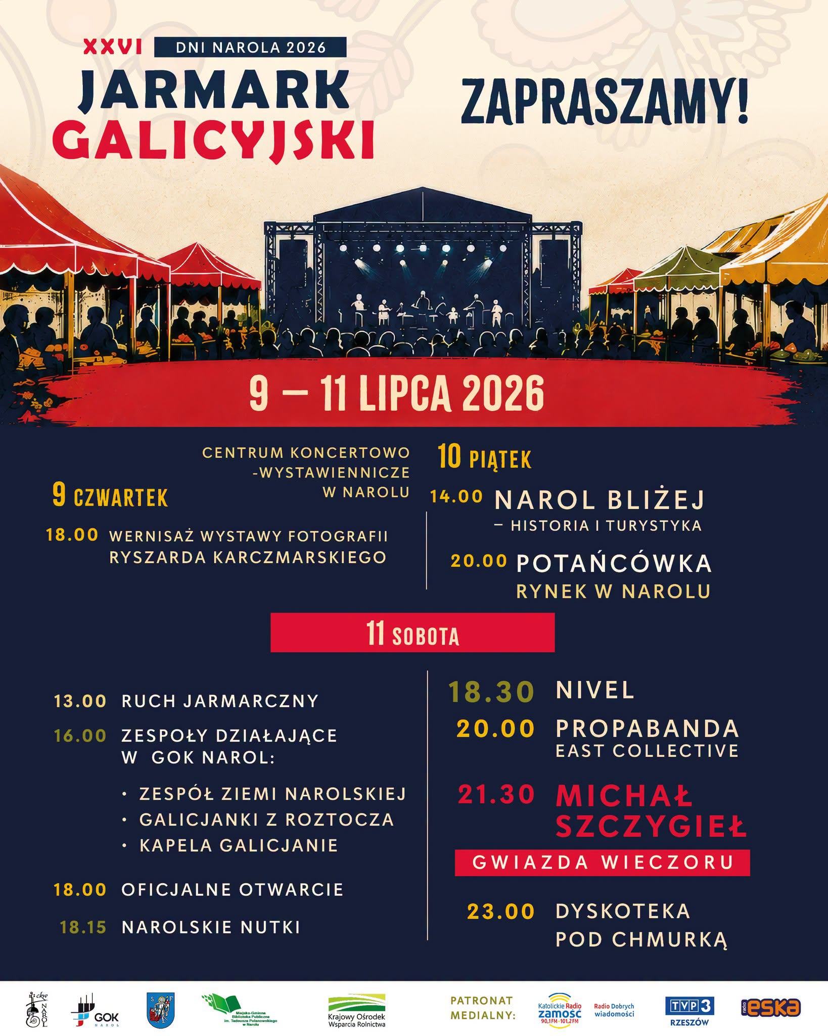 Jarmark Galicyjski w Narolu 2026 – trzy dni, podczas których całe Roztocze spotyka się w jednym miejscu