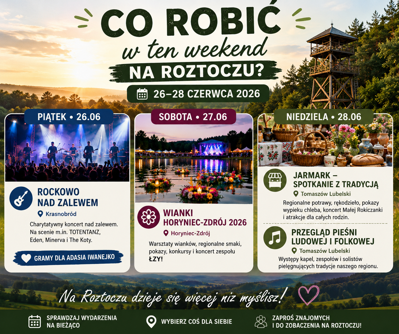 Co robić w weekend na Roztoczu? Najciekawsze wydarzenia 26–28 czerwca 2026