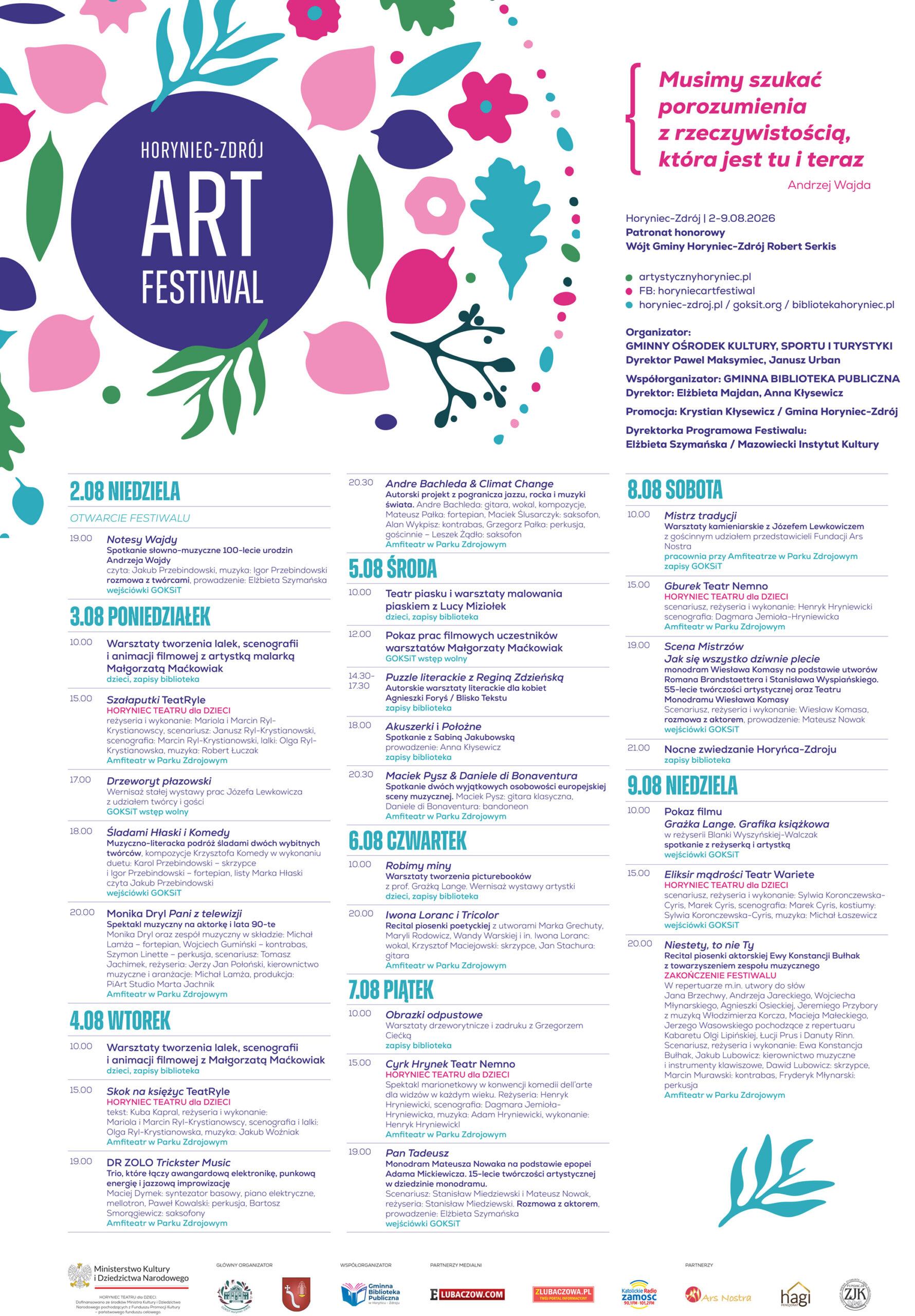Zdjęcie wydarzenia: Horyniec-Zdrój ART Festiwal 2026